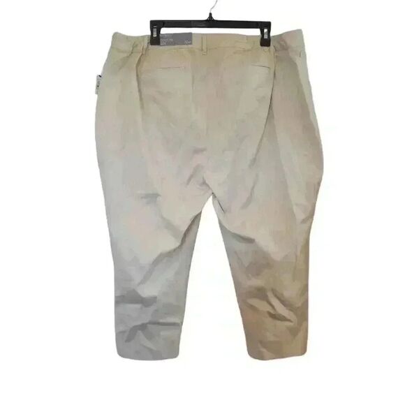 Talbots Women's Stone Ivory Cotton/Spandex Slim Leg Crop Length Sits at Waist Pe - Picture 6 of 14